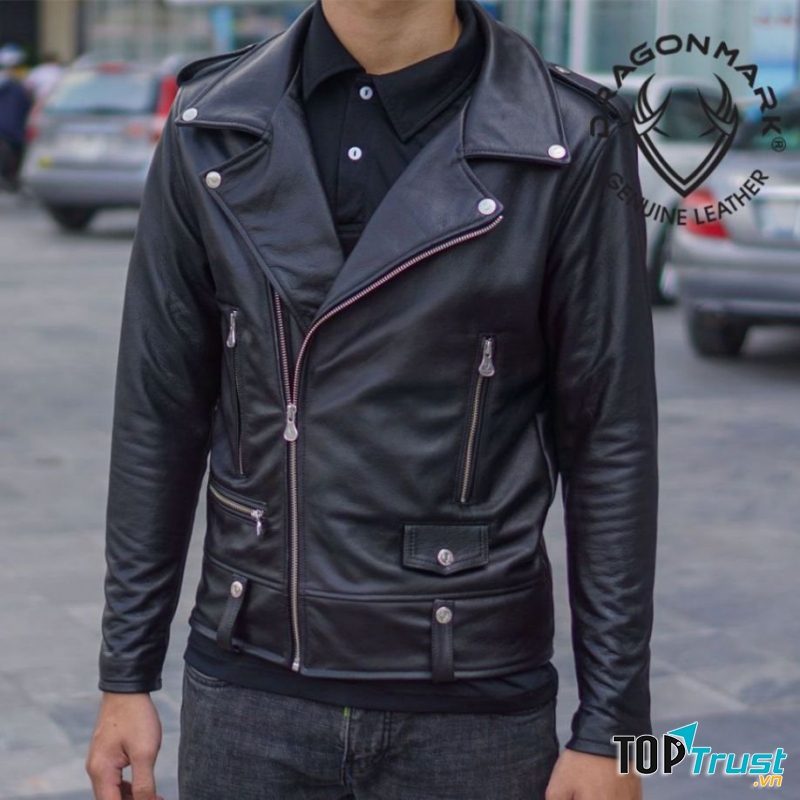 Khoác da Biker jacket