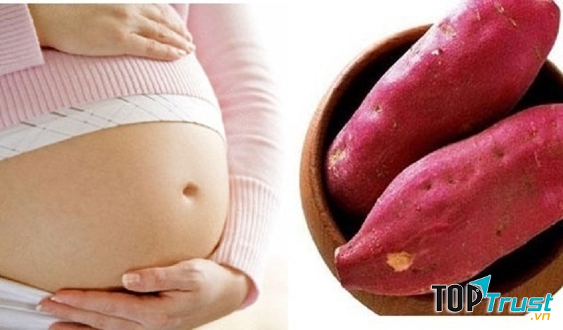 Khoai lang tốt cho mẹ bầu.