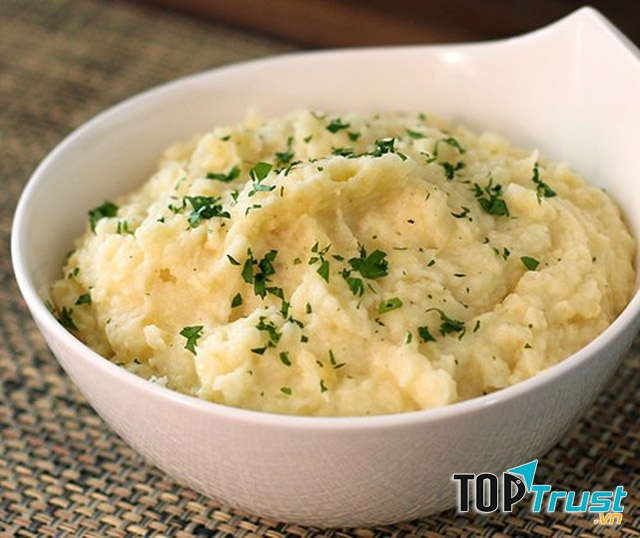 Khoai tây nghiền pate gan