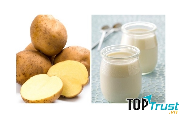 Khoai tây và sữa tươi