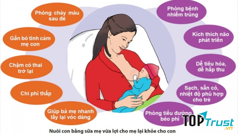 Sữa mẹ là thức ăn tốt nhất cho trẻ những năm tháng đầu đời.