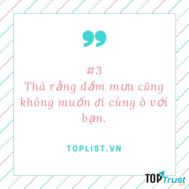 Không muốn đi chung đường