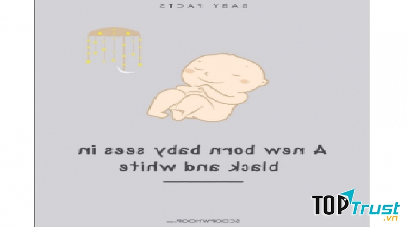 Trẻ chỉ nhận biết được màu trắng, đen và xám