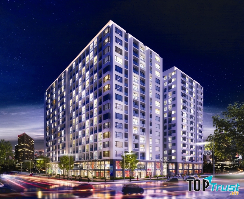 Diện tích rộng rãi với trung tâm thương mại tích hợp là điểm mạnh của Sky Center