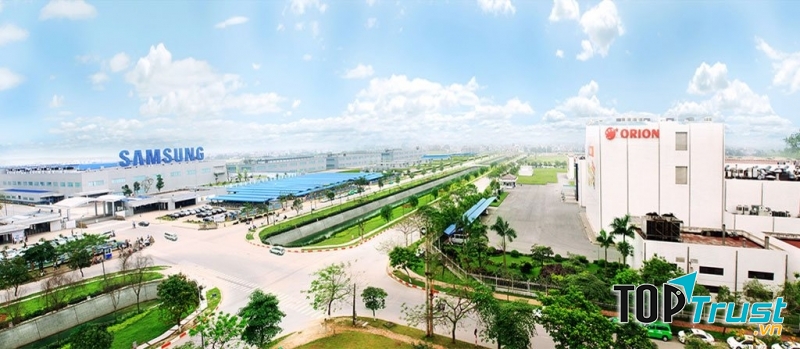 Một góc khu công nghiệp Yên Phong