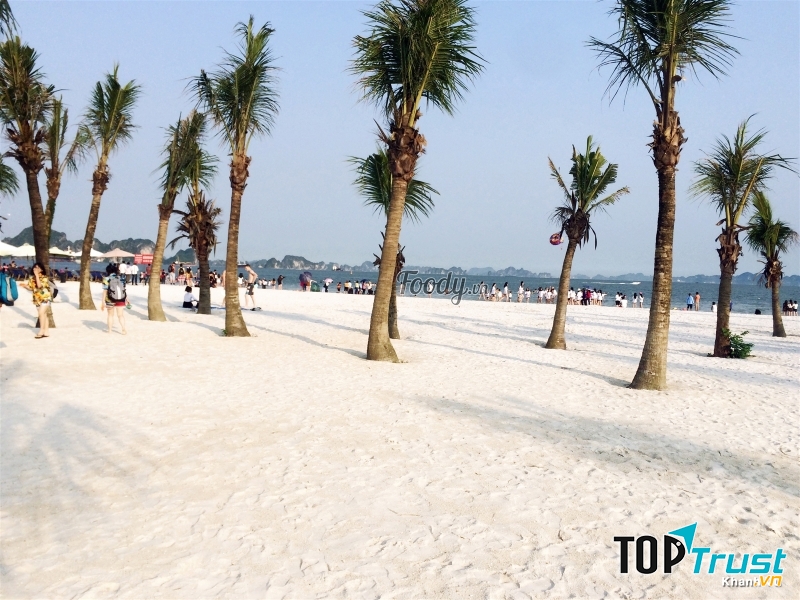 Bãi biển dài hơn 500m