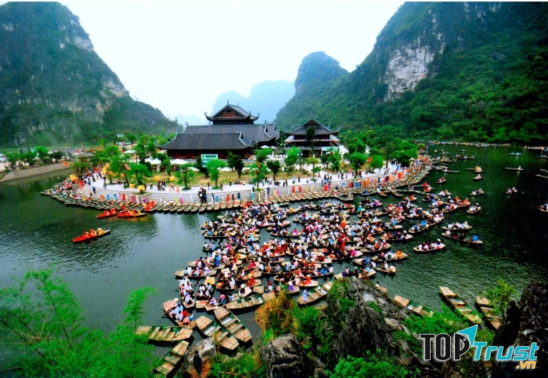 Một góc nhỏ khu du lịch sinh thái Tràng An