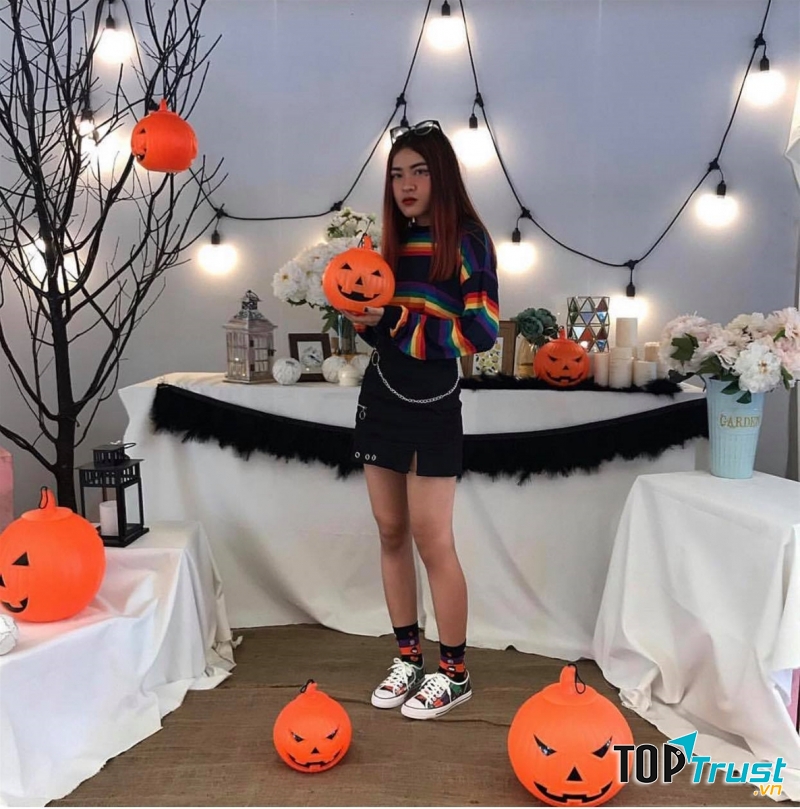 Khu vực trang trí Halloween tại Vincom