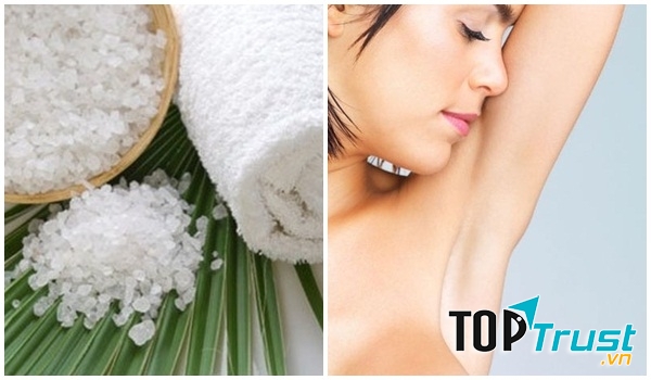 Khử mùi cơ thể bằng muối