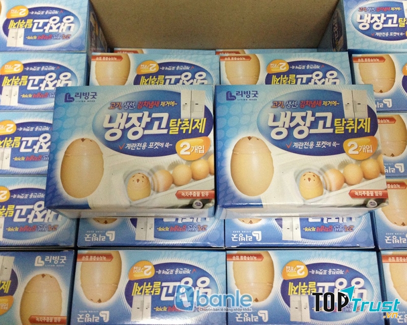 quả trứng khử mùi tủ lạnh hàn quốc Living good: