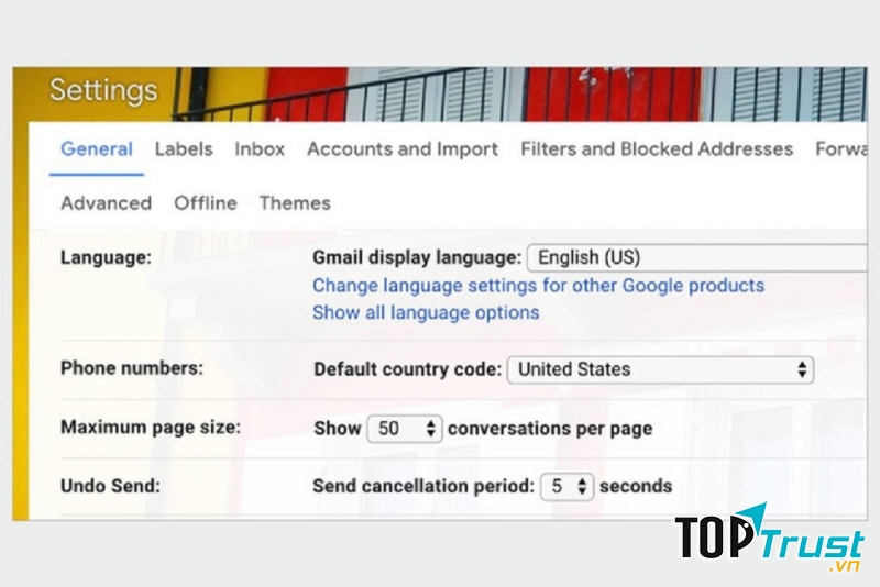 Kích hoạt tính năng “Undo Send” nếu thường xuyên mail lỗi, mail nhầm