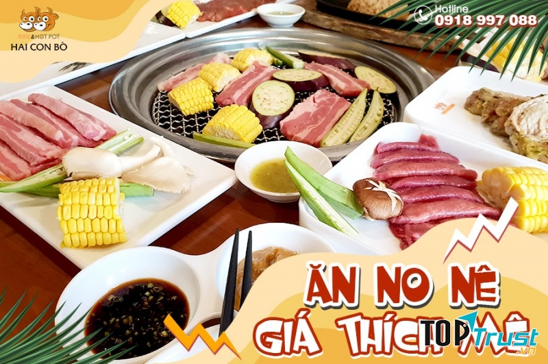 Buffet nướng tại Hai Con Bò