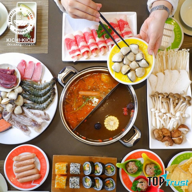 Kichi Kichi với nhiều món ăn hấp dẫn thơm ngon