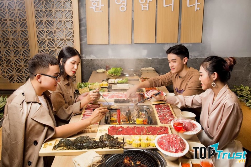 Không gian sang trọng và đậm chất Hàn Quốc