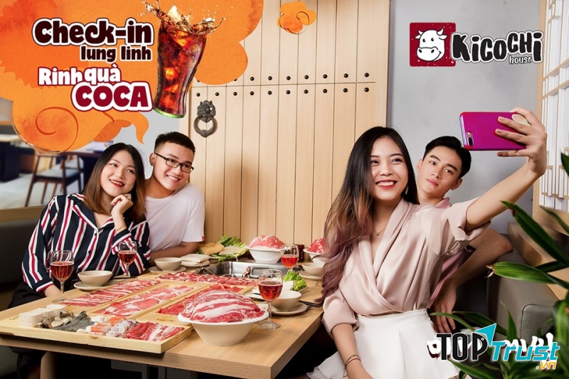 Khách hàng thỏa sức check in nhận ưu đãi