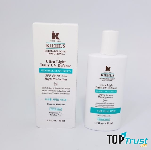 Kem Chống Nắng Cho Da Mụn Kiehl's Ultra Light Daily UV Defense Mineral Sunscreen SPF 50 PA+++