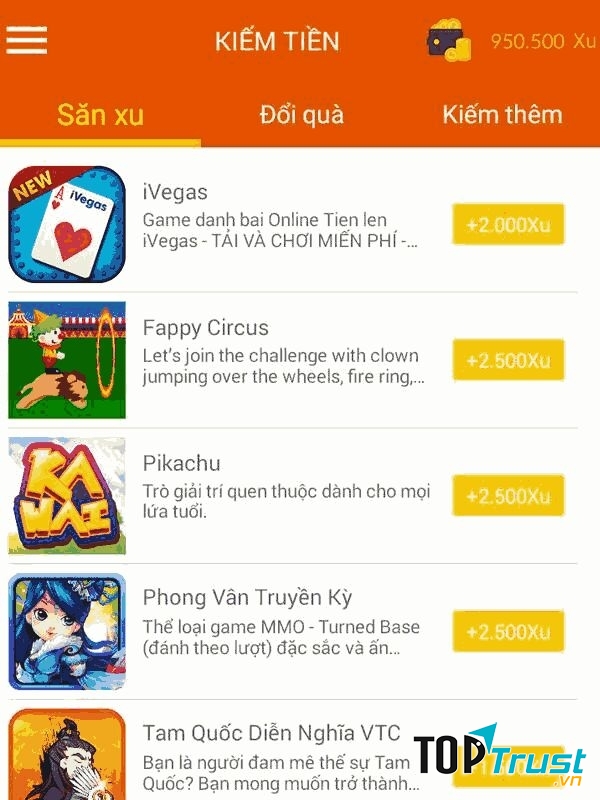 Kiếm tiền là ứng dụng uy tín, nhanh chóng.