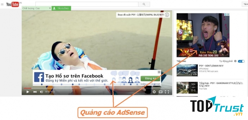 Hoa hồng bạn nhận được thông qua các mã quảng cáo trên video của bạn