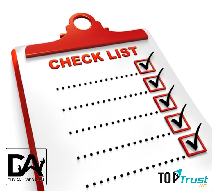 Kiểm tra lại mọi thứ lần cuối