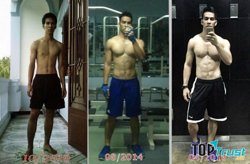 Lột xác nhờ kiên trì tập Gym