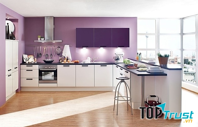 Bếp nên tựa vào tường, sau bếp không nên là khoảng trống