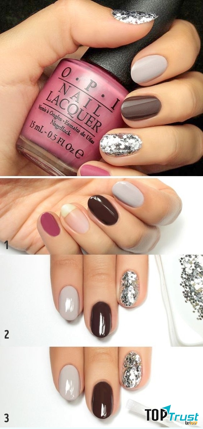 Phong cách nail lấp lánh