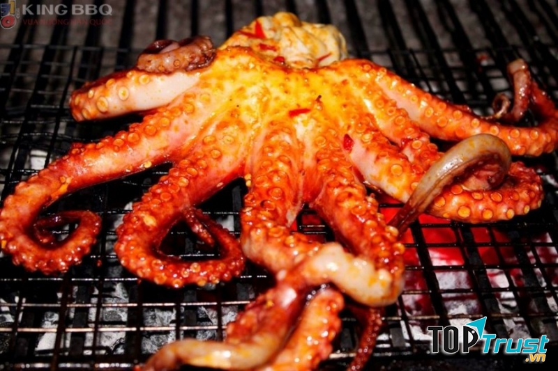 Bạch tuộc nướng tại King BBQ