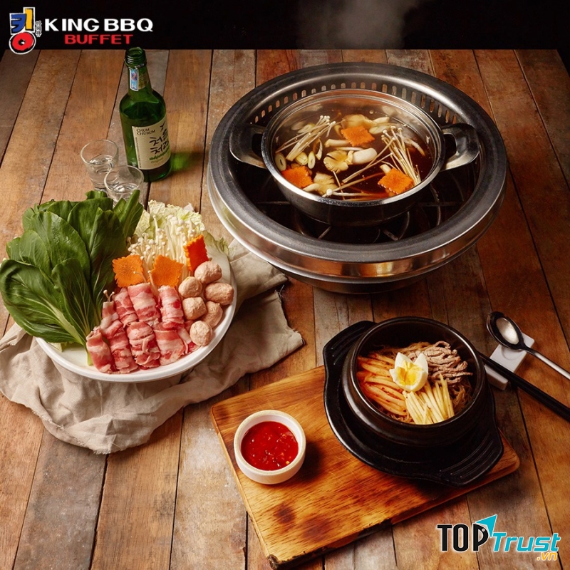 Set buffet lẩu tại King BBQ