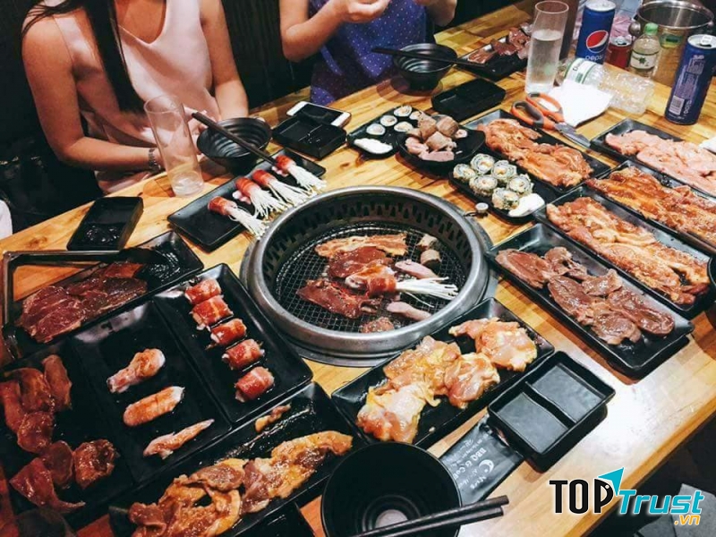 Nướng không khói tại quán