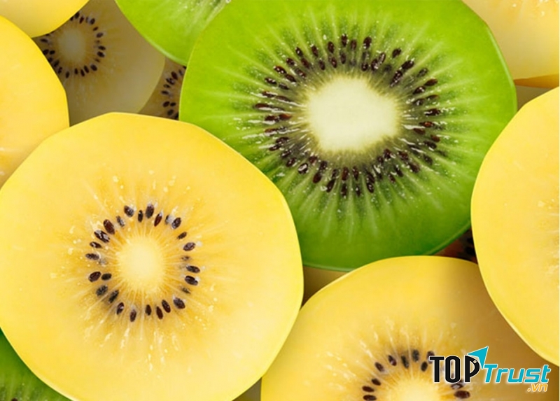 Kiwi ruột xanh và vàng