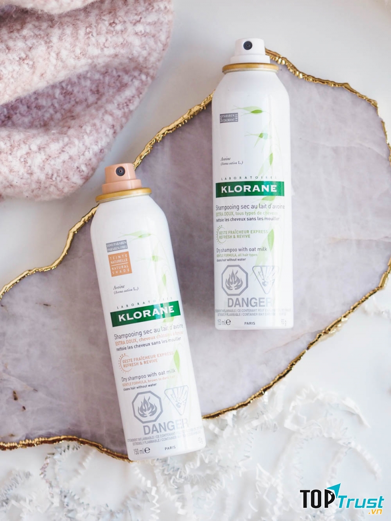 Dầu gội khô Klorane mang lại cho bạn mái tóc óng mượt