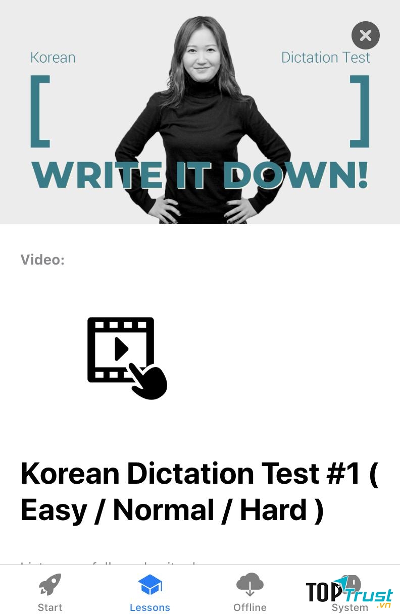 Ứng dụng học tiếng Hàn KORLINK