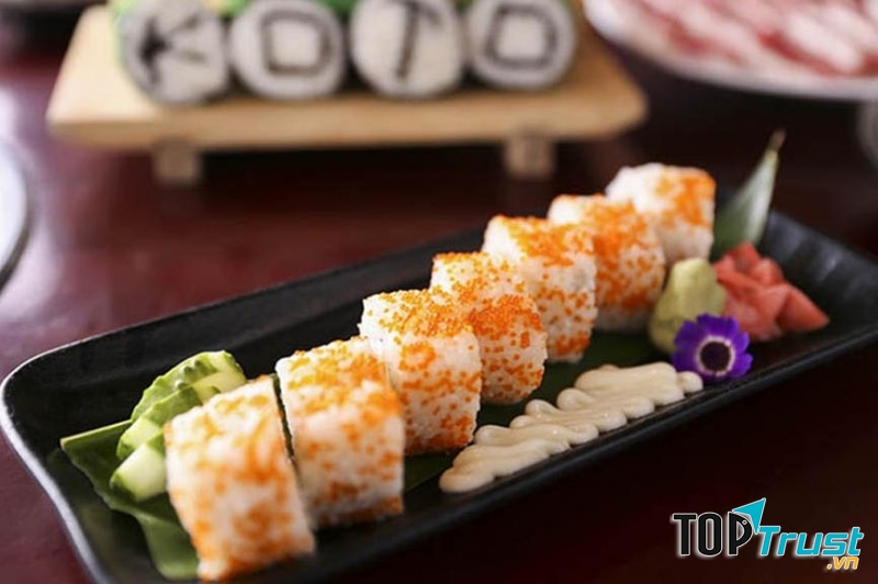 Những món ăn được trang trí bắt mắt, sống động