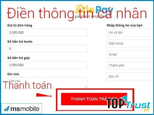 Thanh toán trả góp