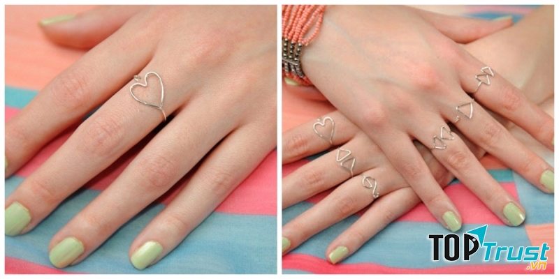 Làm nhẫn bằng sợi kẽm hoặc sợi đồng (kiểu 1)