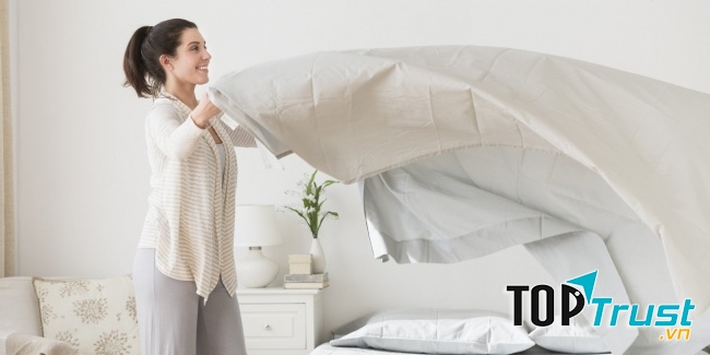 Làm sạch ga trải giường