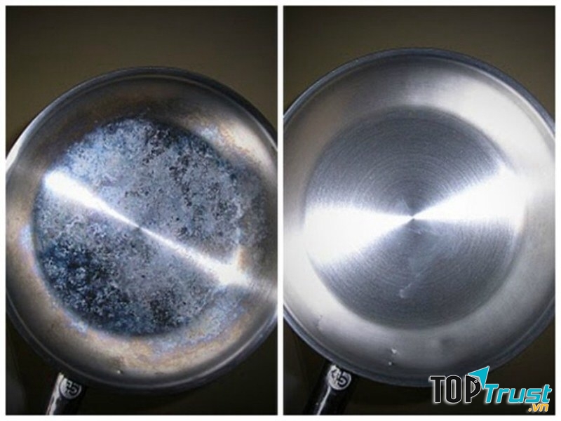 Làm sáng bóng các vật dụng kim loại