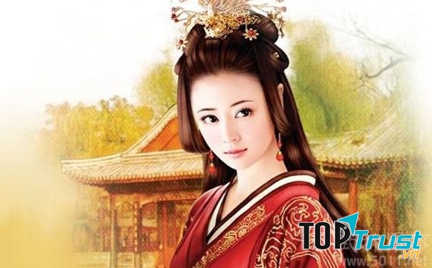 Tranh vẽ Hoàng hậu Đậu Y Phòng dựa trên tạo hình của diễn viên Lâm Tâm Như