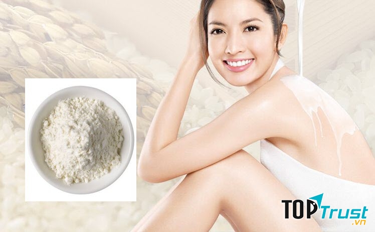 Làm trắng da bằng cám gạo