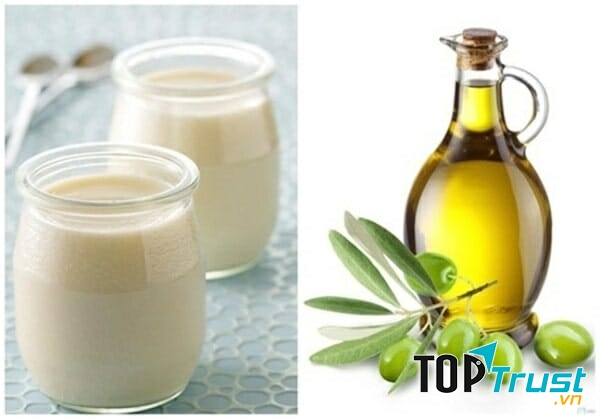 Làm trắng da với sữa đậu nành và dầu ôliu