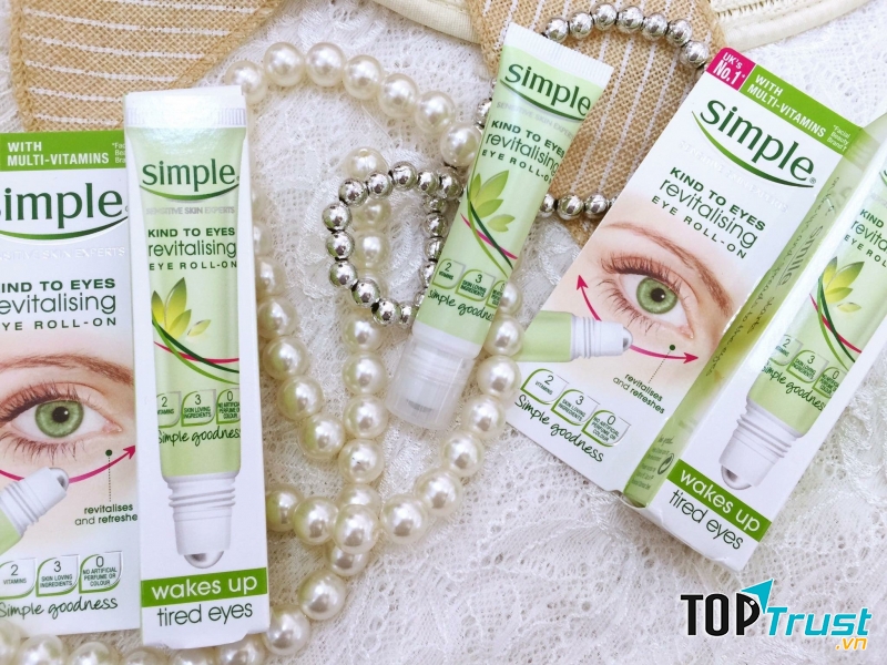 Lăn dưỡng mắt Simple Revitalising Eye Roll-On