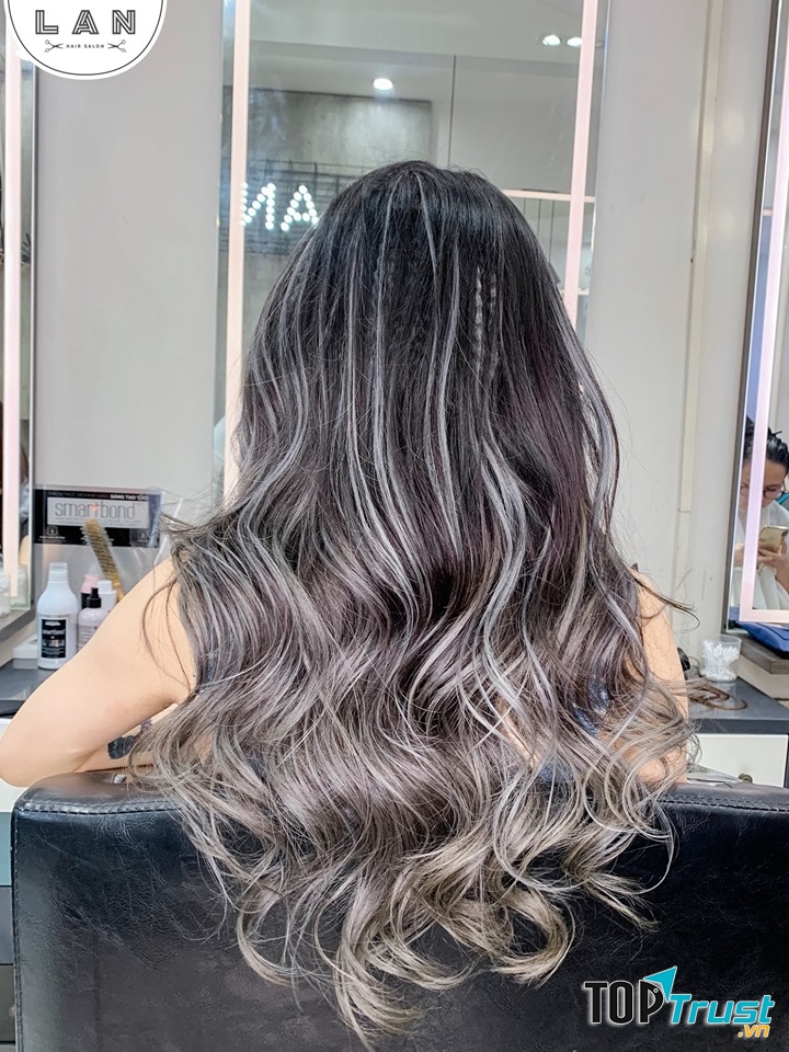 Mái tóc sau khi làm xong bóng mượt chắc khỏe