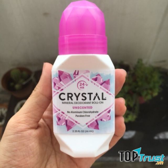 L﻿ăn khử mùi Crystal dạng không mùi