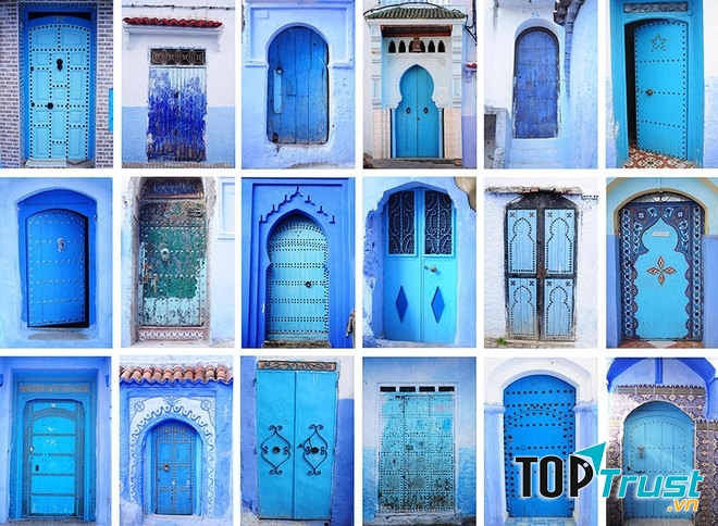 Ngôi làng có màu xanh dương độc đáo bên bờ Địa Trung Hải thơ mộng