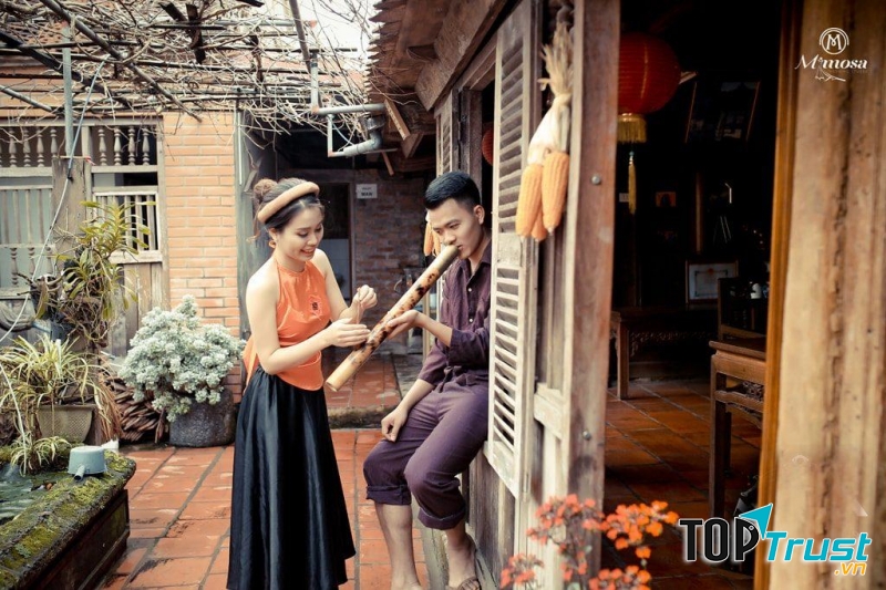 Những bức ảnh được chụp ở đây đều mang phong cách hoài cổ