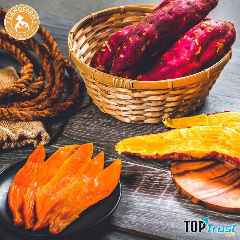 Khoai sấy dẻo - thức quà được nhiều người yêu thích