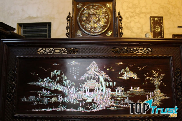 Sản phẩm của làng nghề khảm trai Chuôn Ngọ