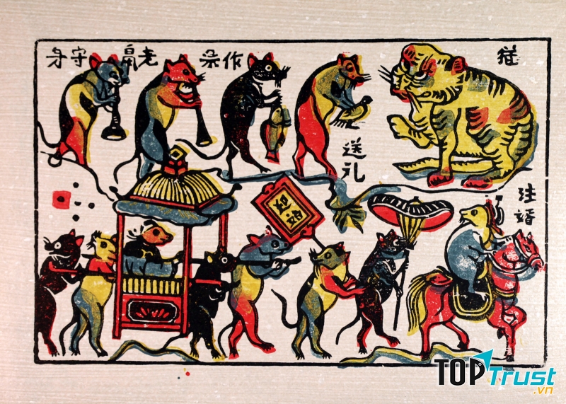 Làng nghề Tranh ở Đông Hồ hay còn gọi là làng Tranh Đông Hồ