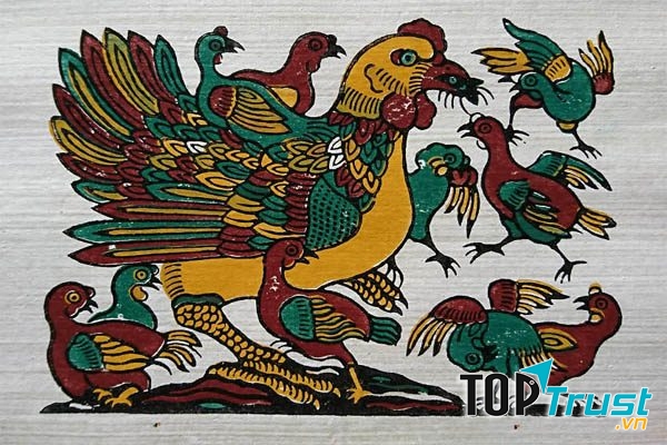 Tranh Đông Hồ được bày bán nhiều nhất vào dịp Tết Nguyên Đán