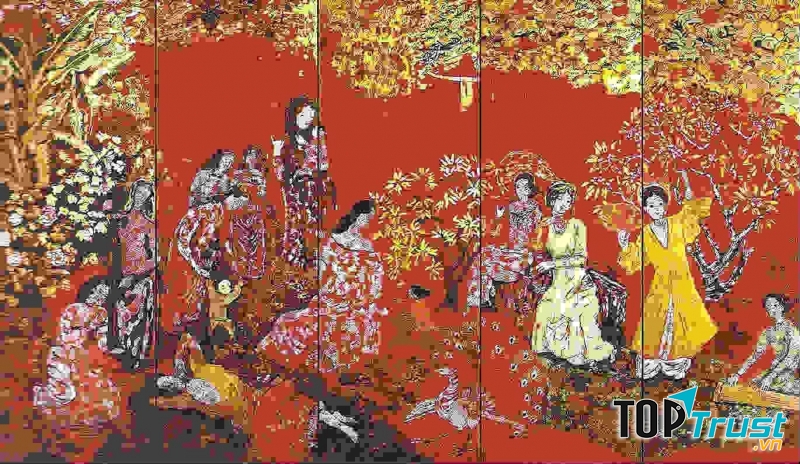 Những sản phẩm tranh sơn mài Bình Dương được người yêu tranh Việt Nam và thế giới ưa chuộng